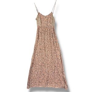 Patrons of Peace Multi Floral Maxi Tie-Back Dress Size Small